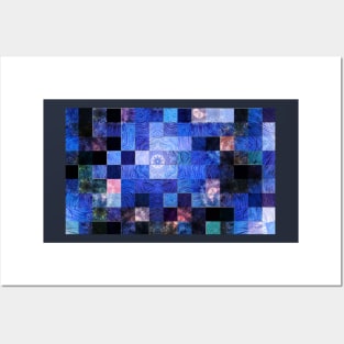 Blue Mosaic-Available As Art Prints-Mugs,Cases,Duvets,T Shirts,Stickers,etc Posters and Art
